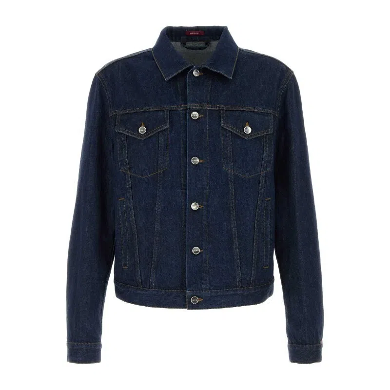 GUCCI FW25 Cotton Webbing Denim Jacket
