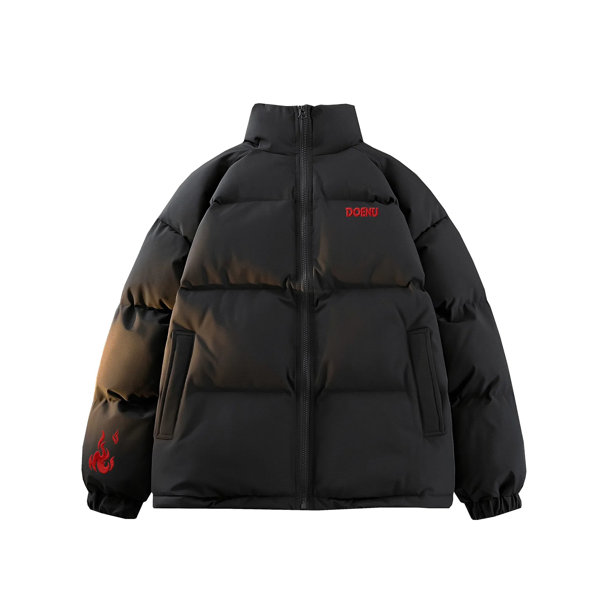 DOENU Embroidered Logo Puffer Jacket