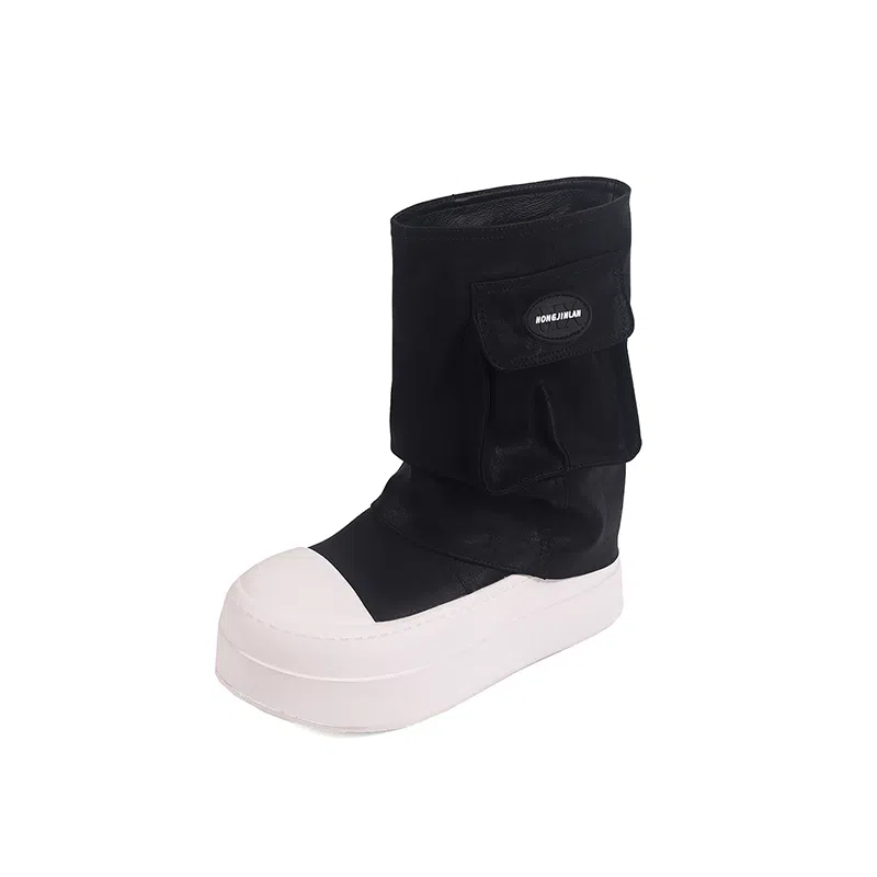 hankermeet Thick Sole Ankle Boots