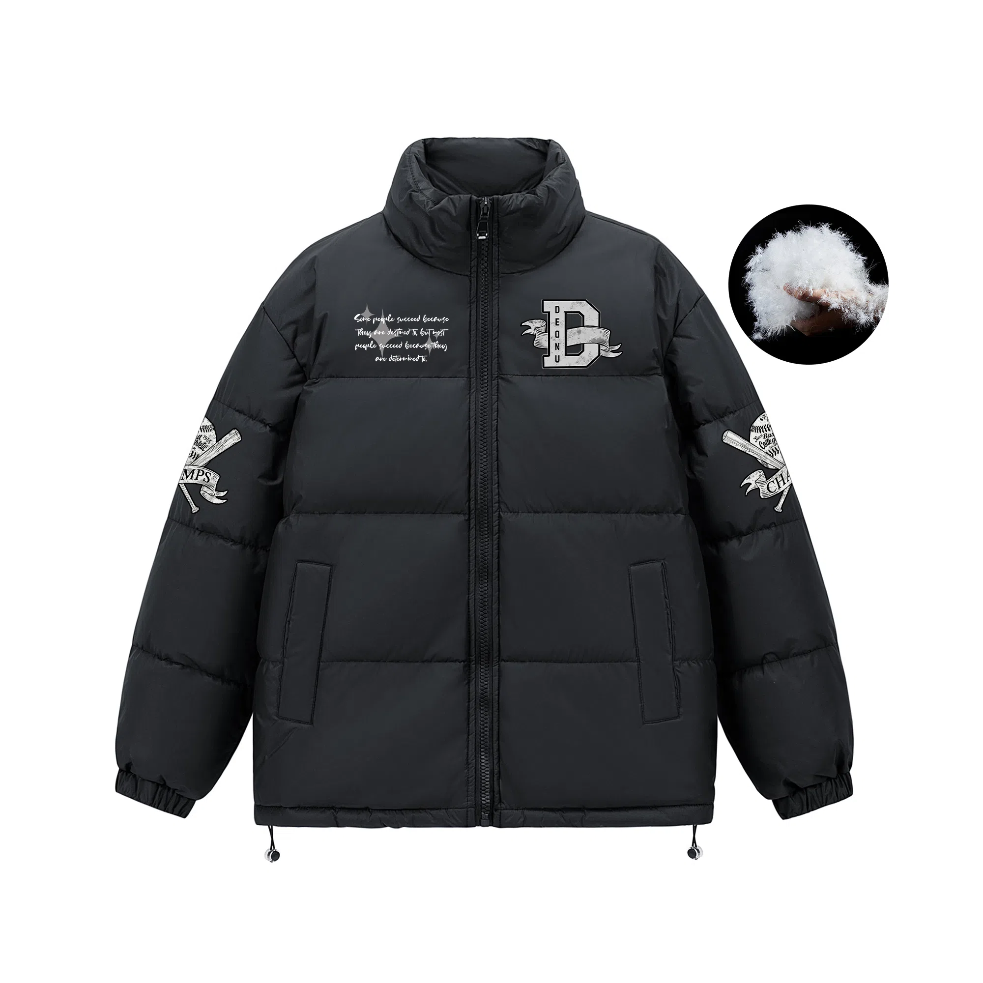DOENU Retro Logo Puffer Jacket