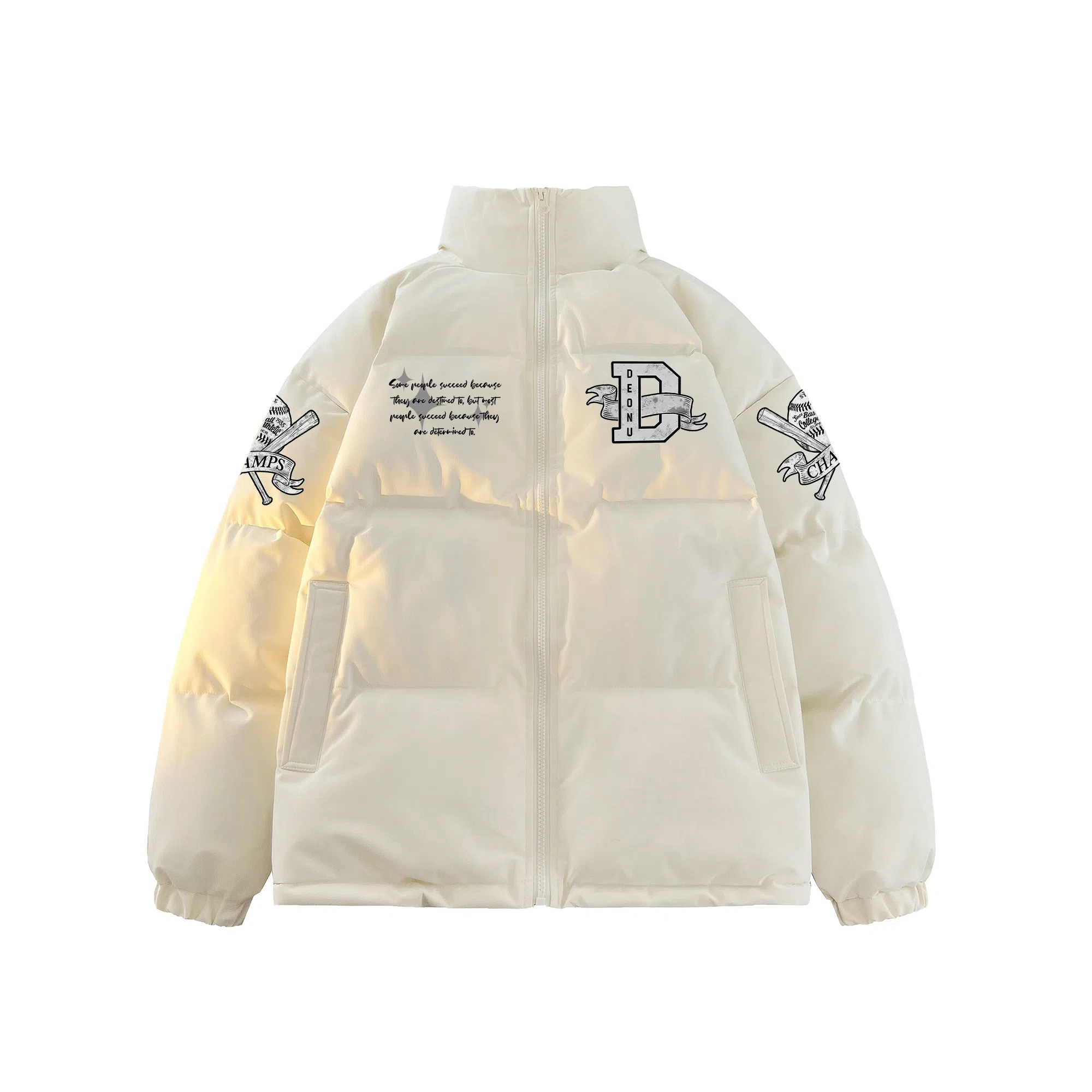 DOENU Retro Logo Puffer Jacket
