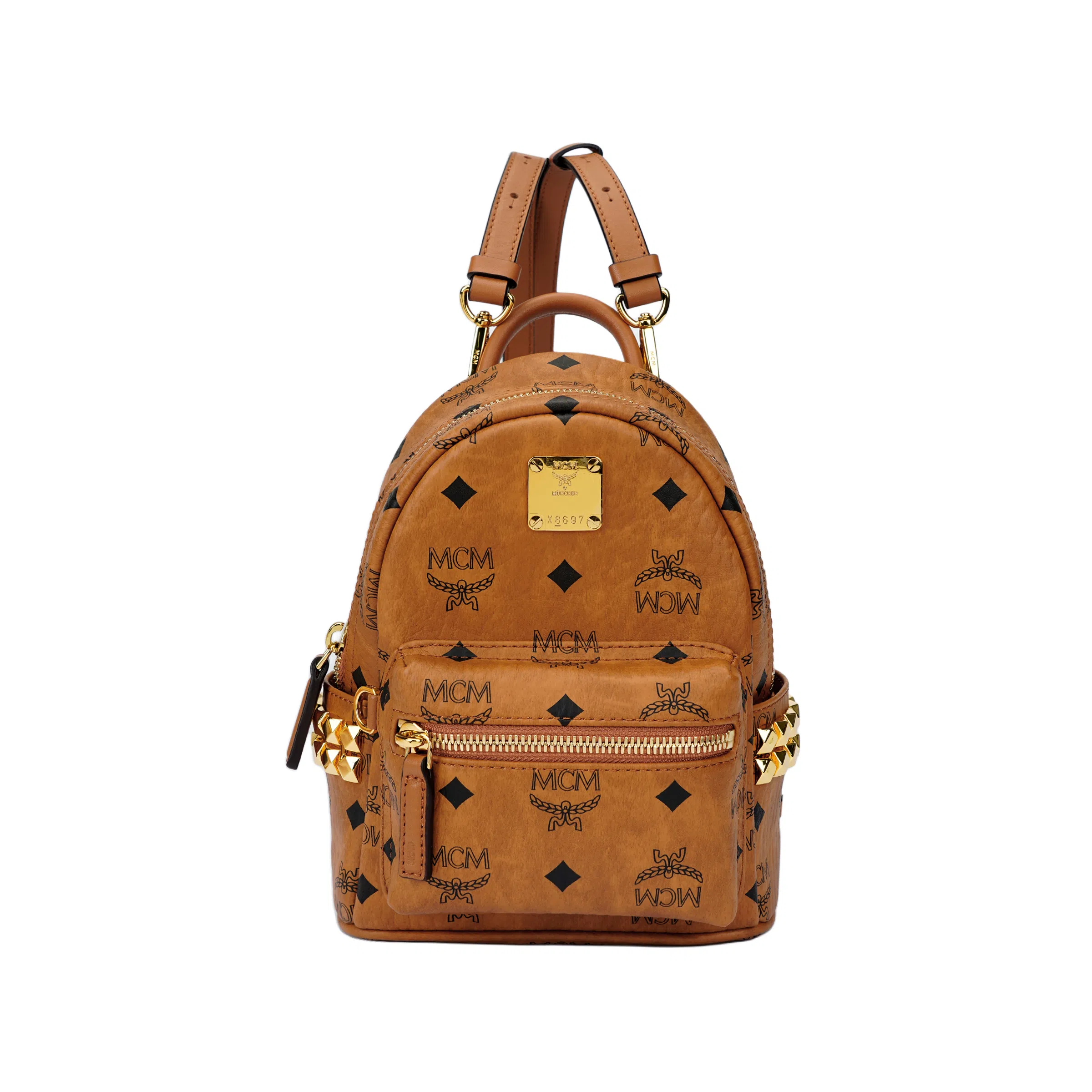 MCM Stark Visetos Cognac