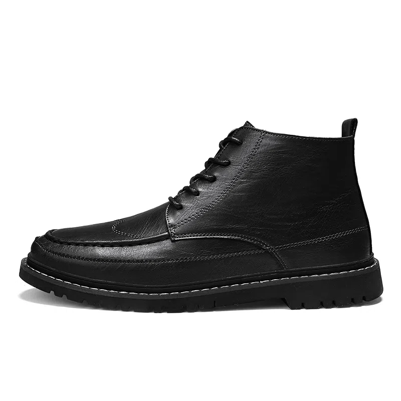 依米奴 高颜值 英伦风 经典复古 高级感 年轻 时尚潮流 脚感舒适 低调百搭 日常通勤 职场 简约帅气 轻便柔软  马丁靴 男款