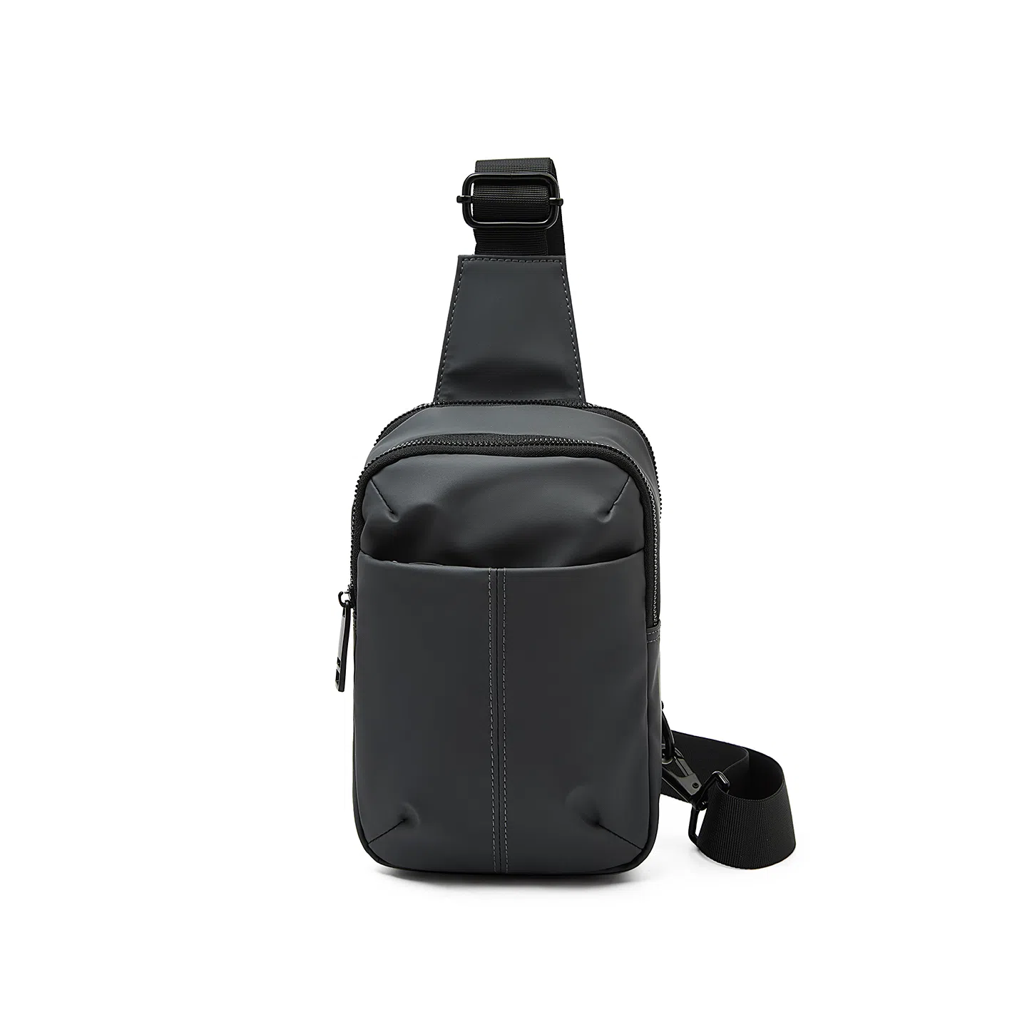 老人头 百搭休闲轻便通勤单肩旅游骑行包 人造革 胸包 男女同款情侣款 多色