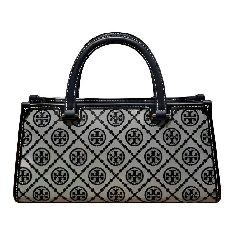 Tory Burch T Monogram Tote Small Navy