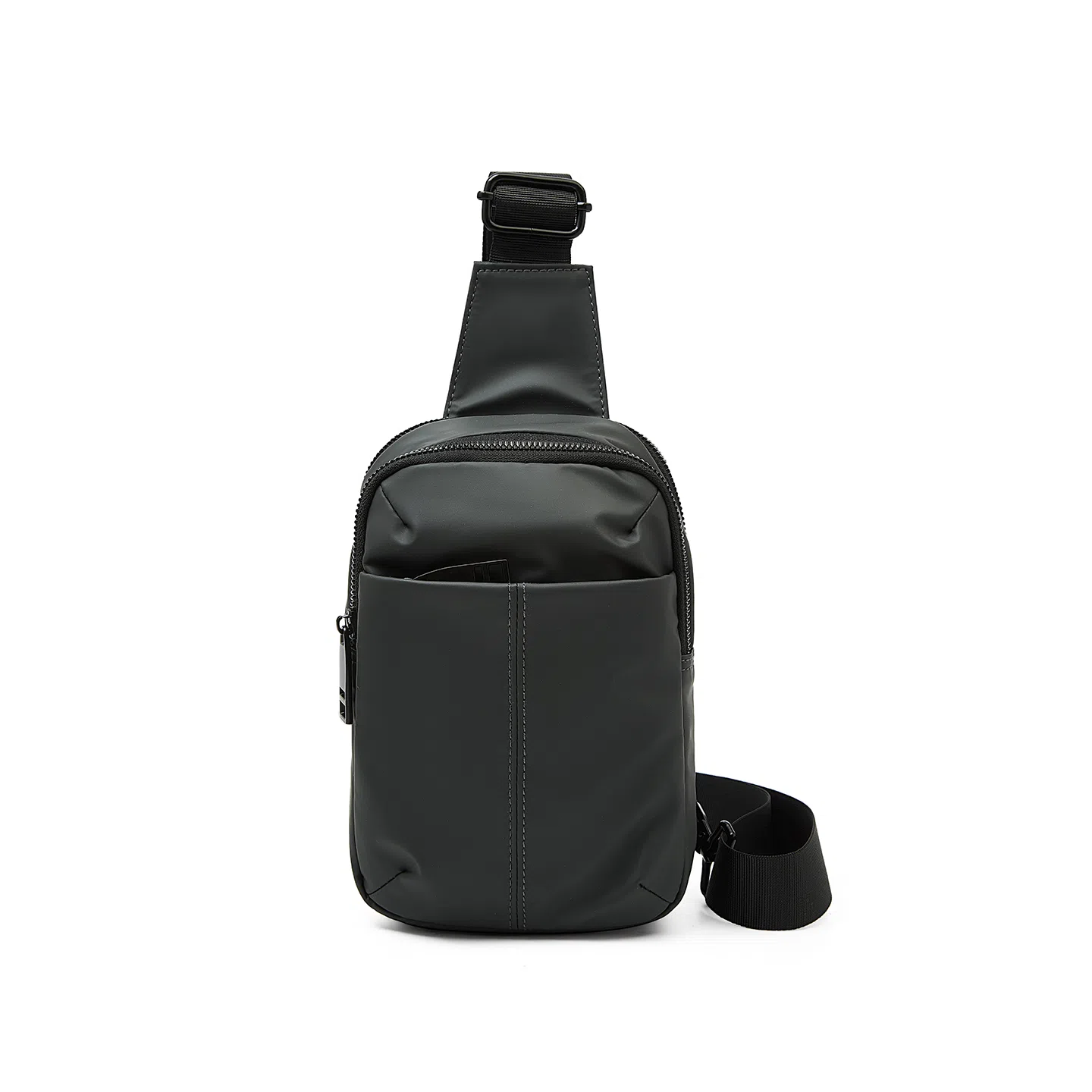 老人头 百搭休闲轻便通勤单肩旅游骑行包 人造革 胸包 男女同款情侣款 多色