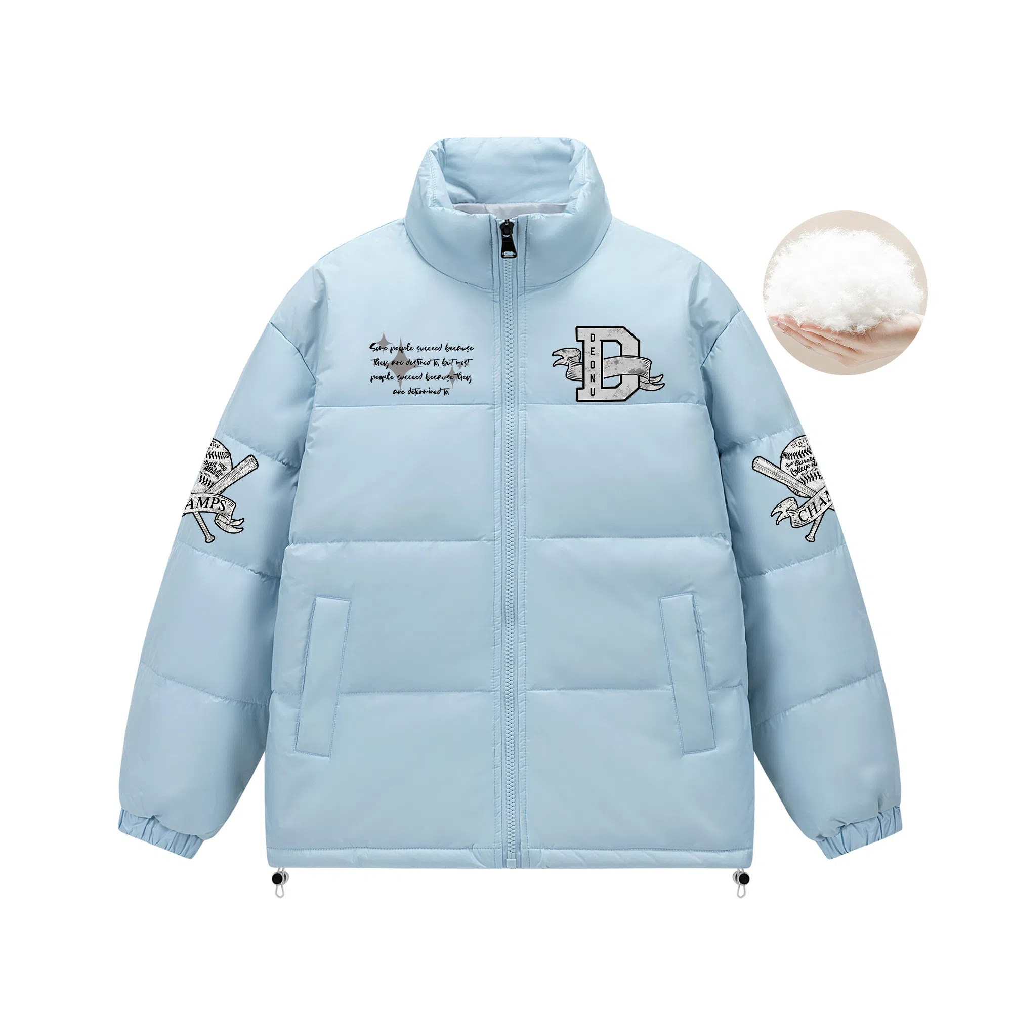 DOENU Retro Logo Puffer Jacket
