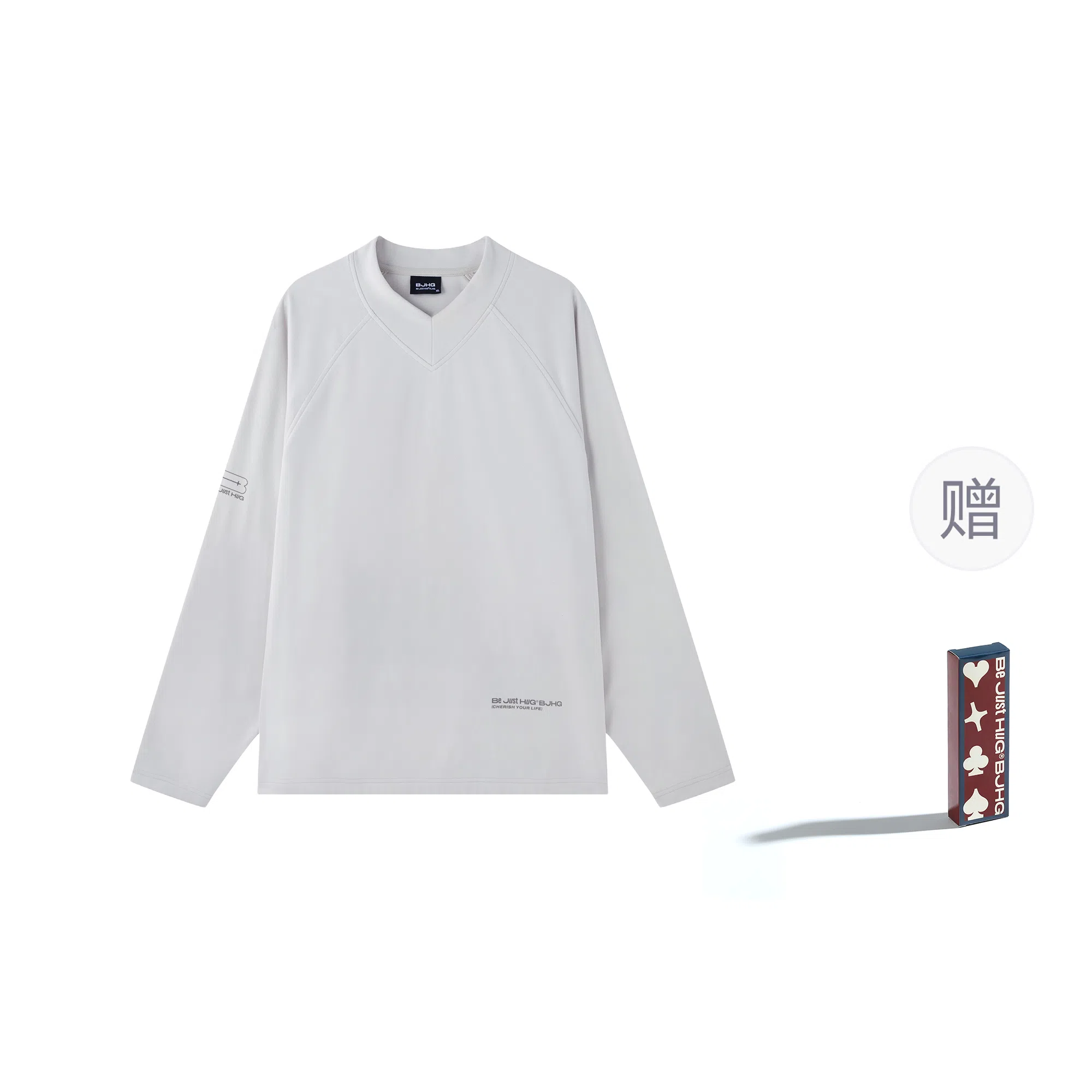 BJHG Reckless V-Neck Long Sleeve Tee