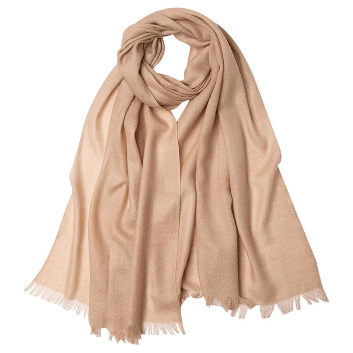 红豆 简约纯色轻盈舒适保暖时尚百搭 羊毛 绒线围巾 男女同款情侣款