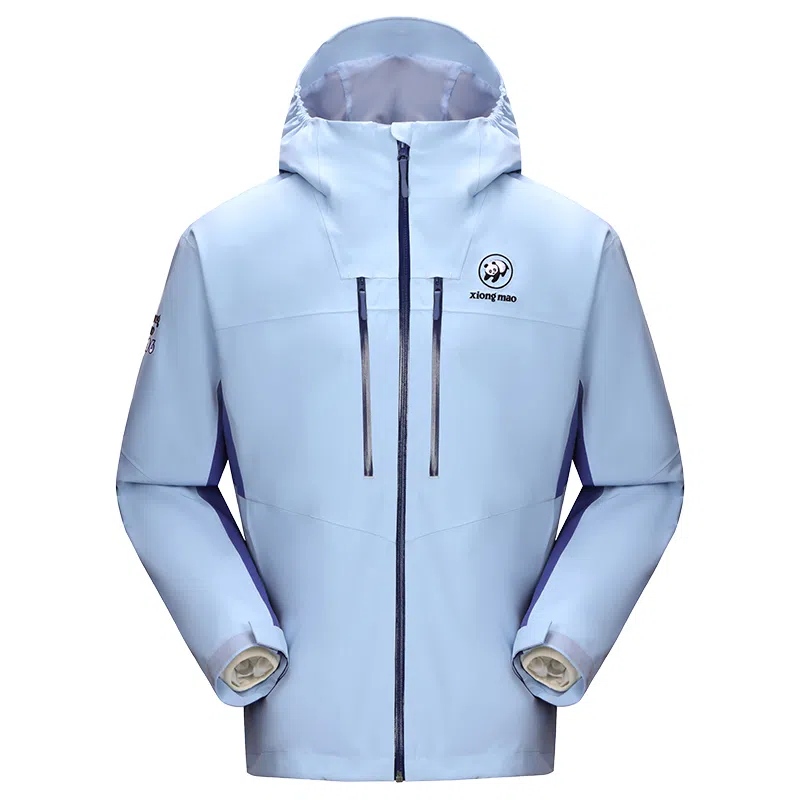 熊猫  自在玩系列 户外徒步硬核防护防水透湿防风耐磨蓄温保暖抓绒内胆透气  徒步户外远足 防水防风透气耐磨保暖冲锋衣 男女同款