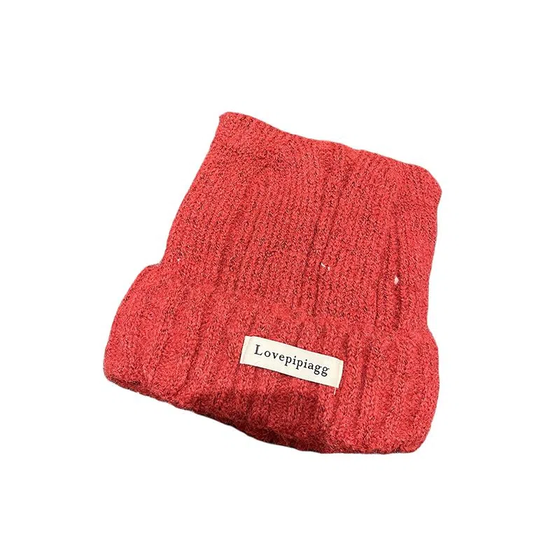 艾佳微 可爱猫耳朵韩版显脸小 加厚保暖护耳 涤纶 绒线帽 男女同款情侣款