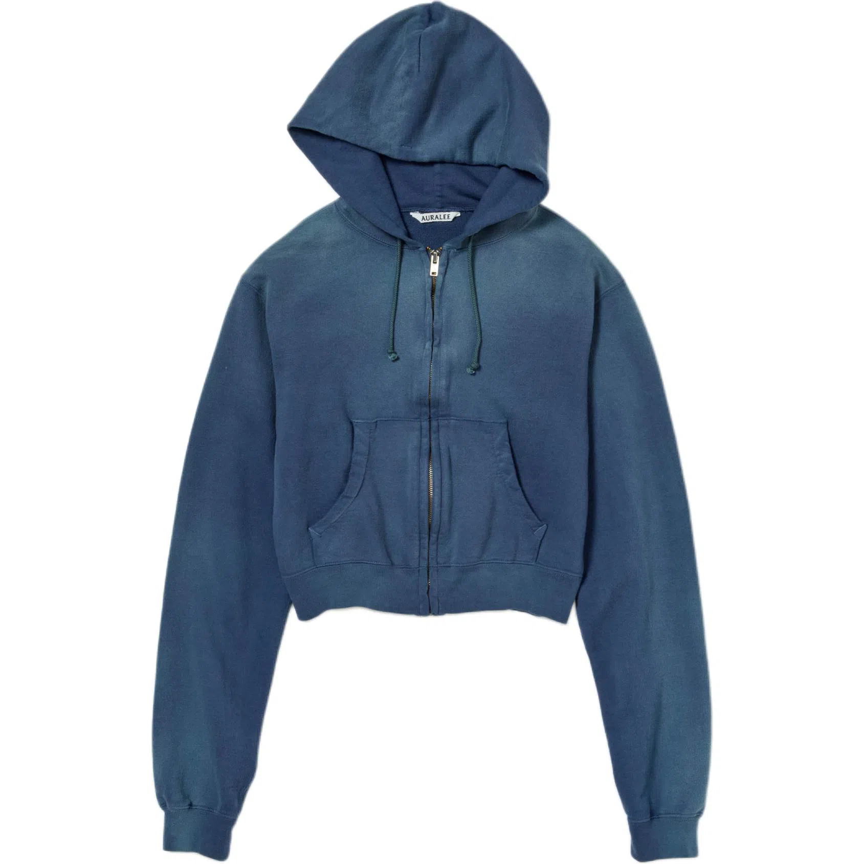 Auralee FW25 PRODUCT DYED PIMA LIGHT SWEAT ZIP PARKA