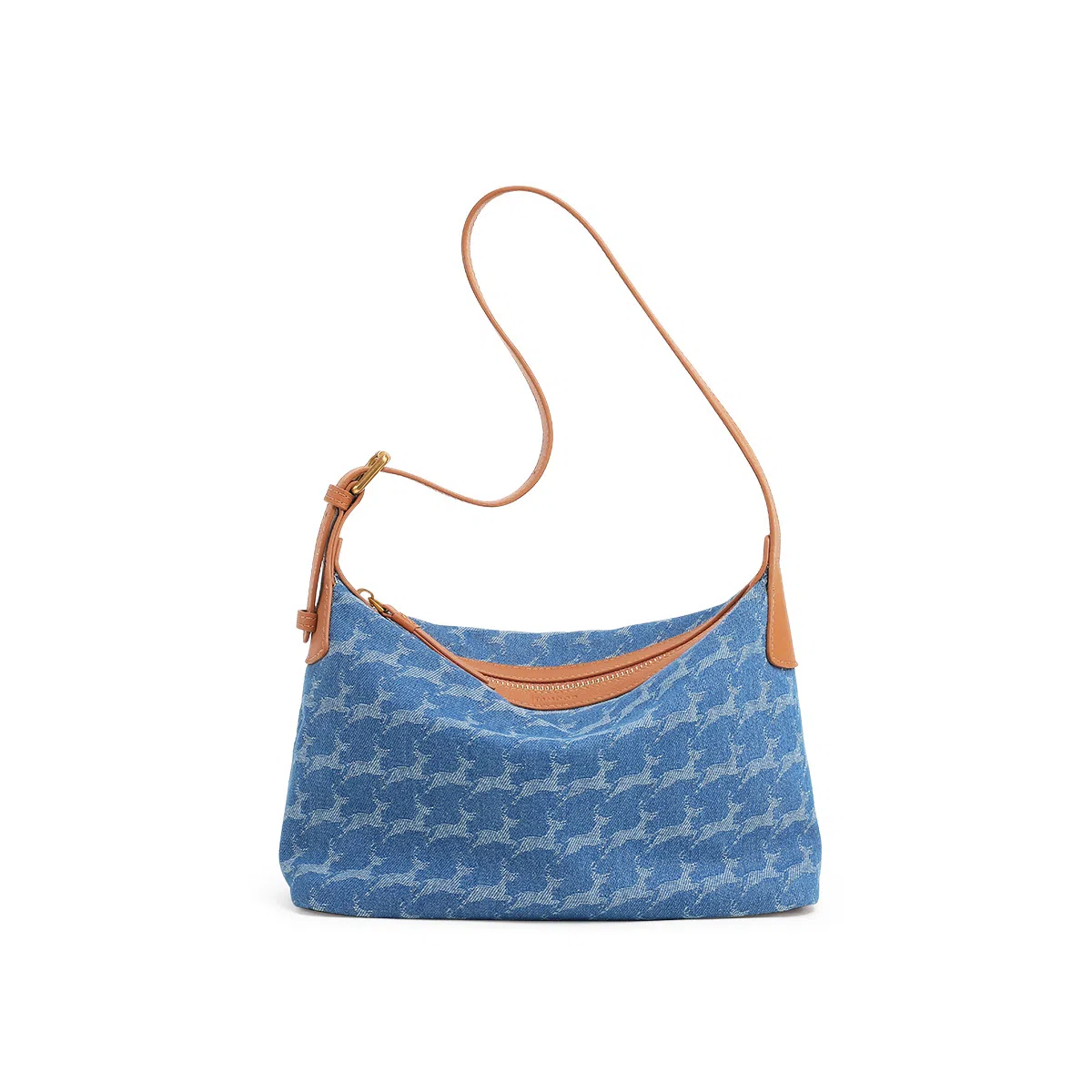 妙迪 牛仔 织物 单肩包 女款 丹宁蓝