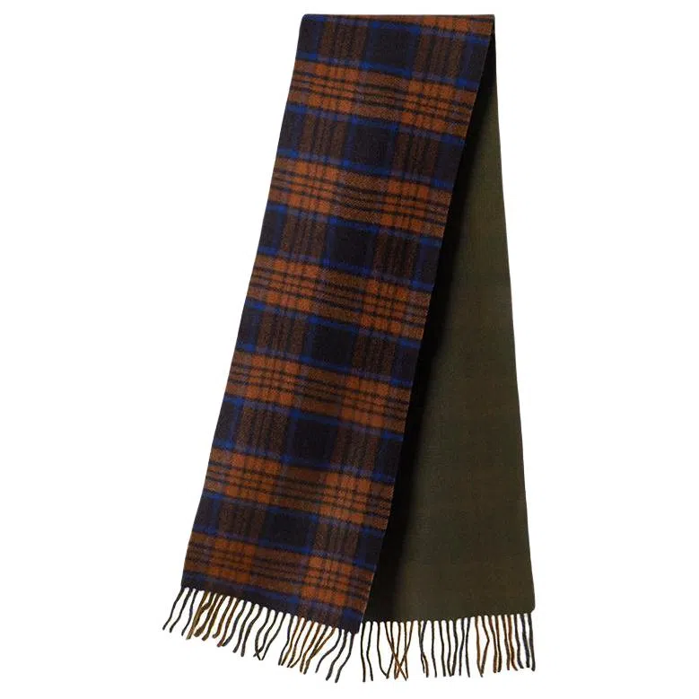 红豆 复古经典格纹柔软舒适百搭保暖 山羊绒 绒线围巾 男女同款情侣款