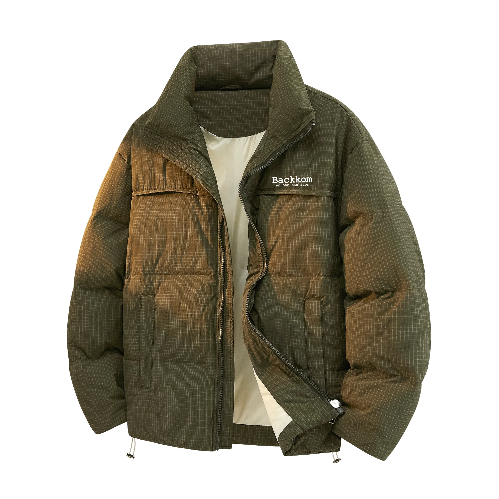 大卫贝肯 美式冬季纯色基础款鸭绒防寒保暖宽松休闲立领时尚百搭羽绒服 男女同款