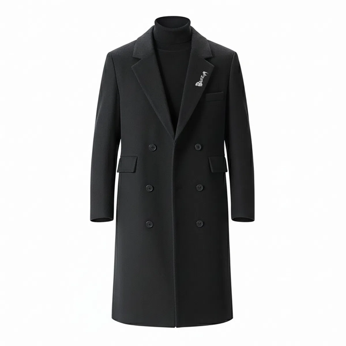 大卫贝肯 美式复古基础中长款过膝慵懒老钱风宽松舒适保暖外套高级感大衣 男女同款