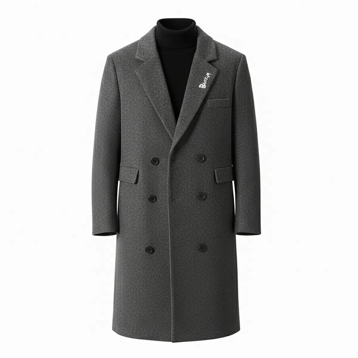 大卫贝肯 美式复古基础中长款过膝慵懒老钱风宽松舒适保暖外套高级感大衣 男女同款