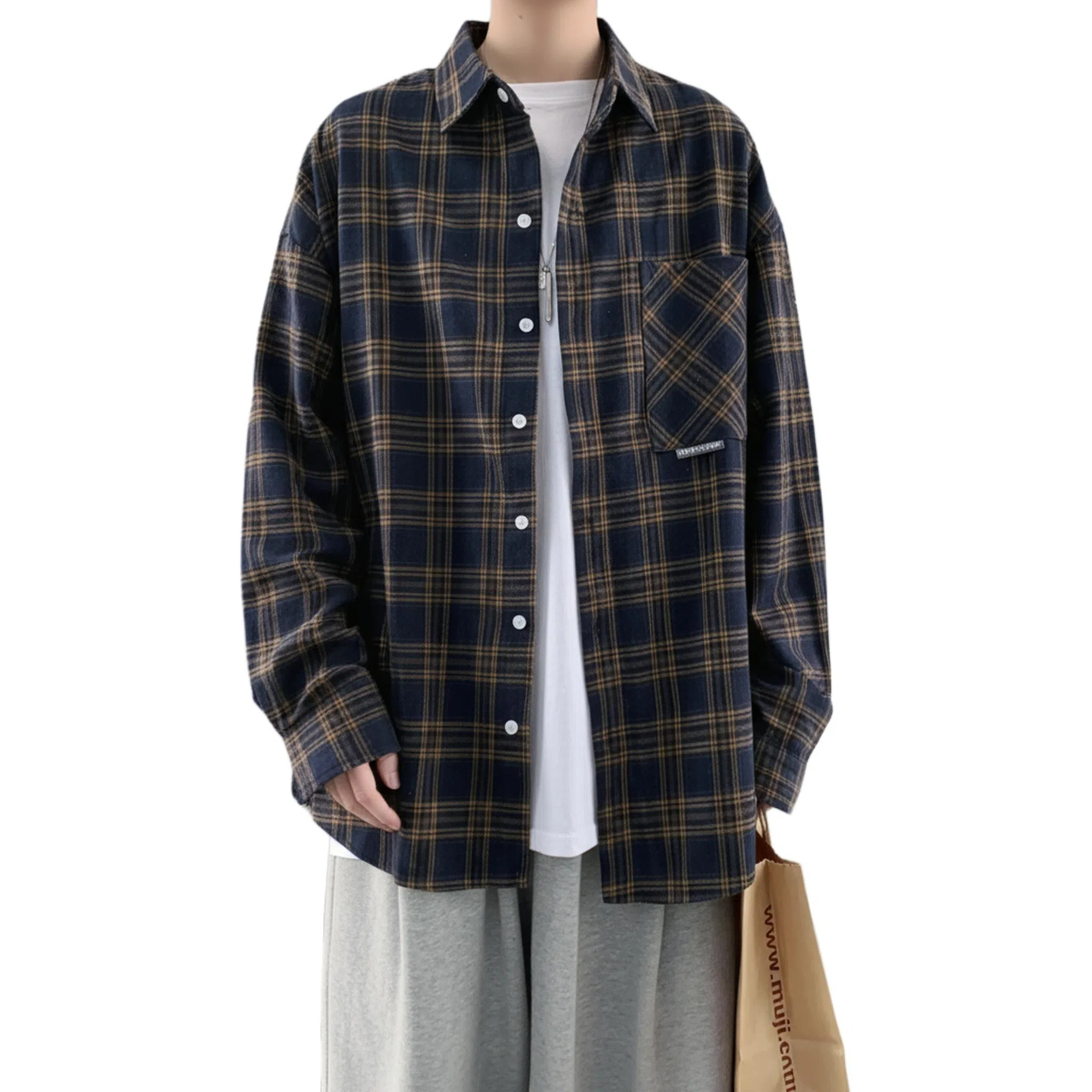 TFU Plaid Cardigan