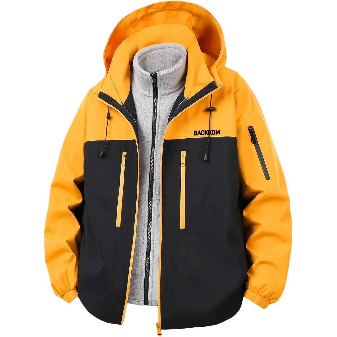 大卫贝肯  美式可拆卸宽松百搭露营登山工装多口袋经典山系舒适休闲连帽  防水防风保暖冲锋衣 男女同款