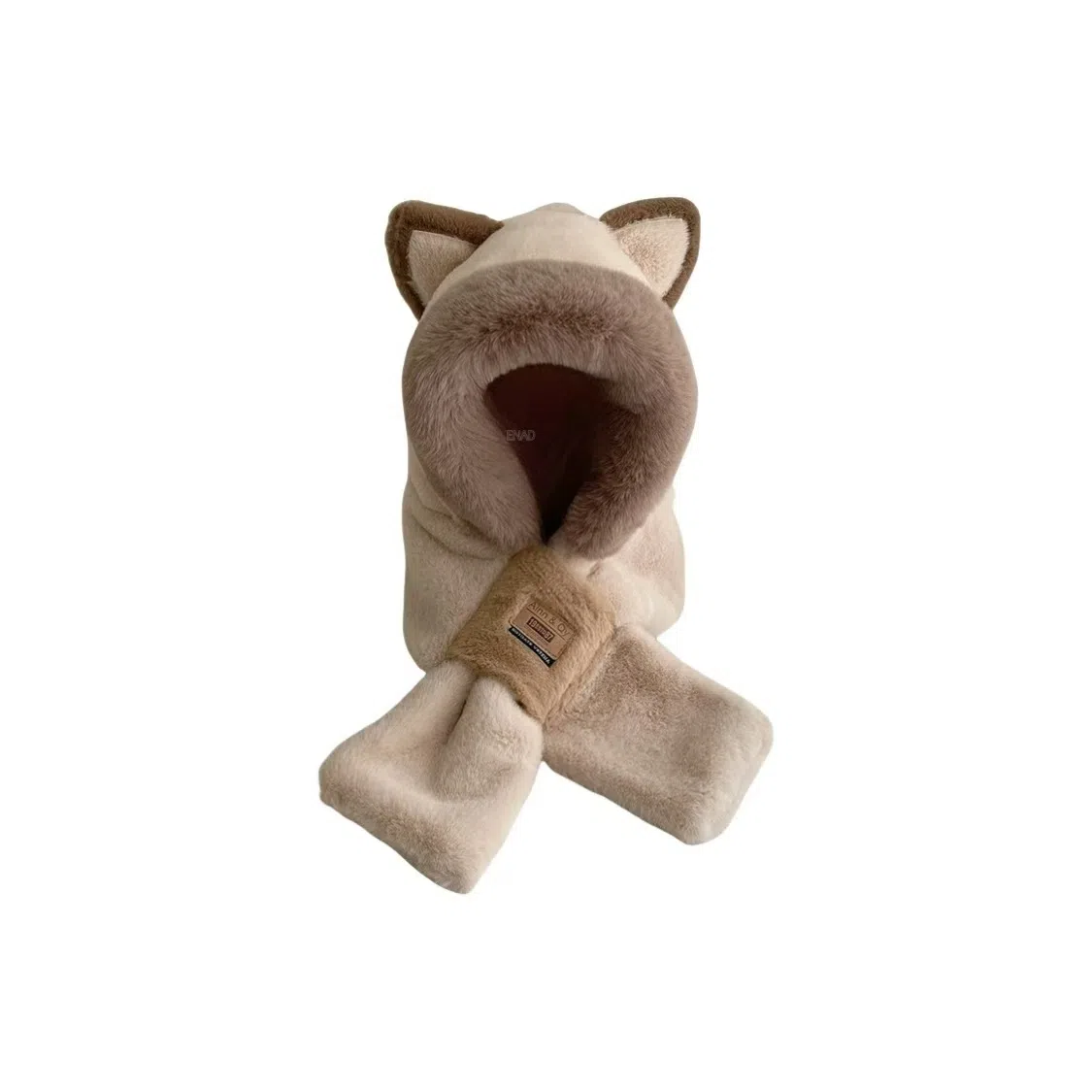 恩僾德 可爱显脸小高颜值加厚保暖 聚酯纤维 斗篷帽 男女同款情侣款