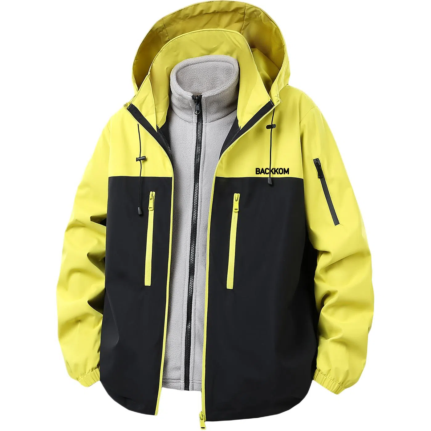 大卫贝肯  美式可拆卸宽松百搭露营登山工装多口袋经典山系舒适休闲连帽  防水防风保暖冲锋衣 男女同款