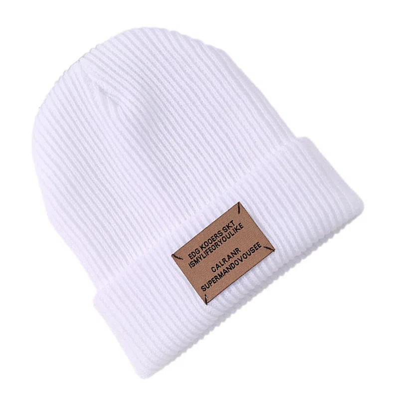 艾佳微 暖暖时尚百搭毛线通勤保暖针织护耳套头户外防风防寒潮 腈纶 绒线帽 男女同款情侣款