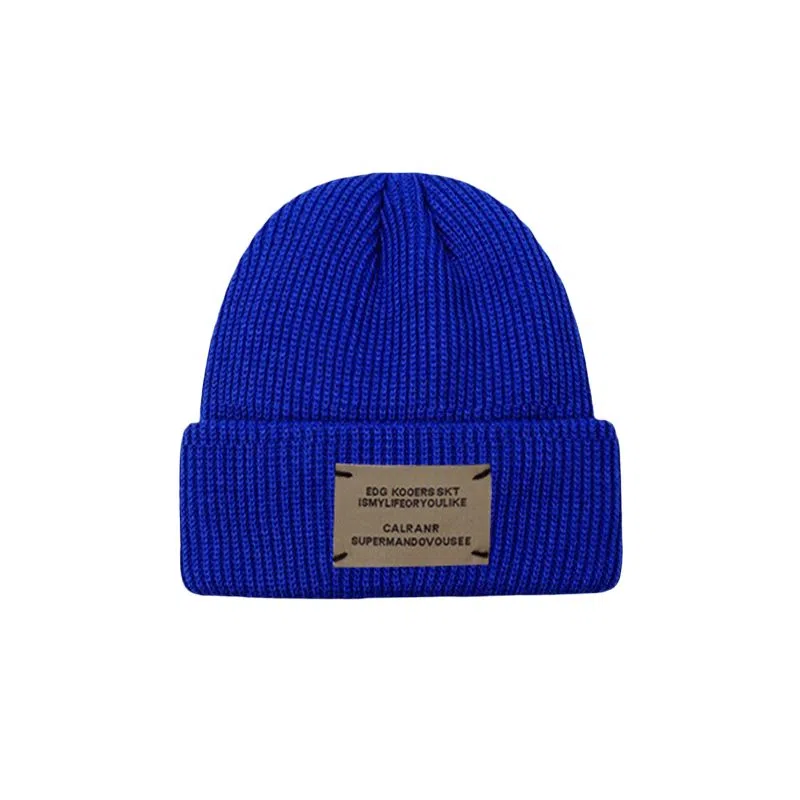 艾佳微 暖暖时尚百搭毛线通勤保暖针织护耳套头户外防风防寒潮 腈纶 绒线帽 男女同款情侣款