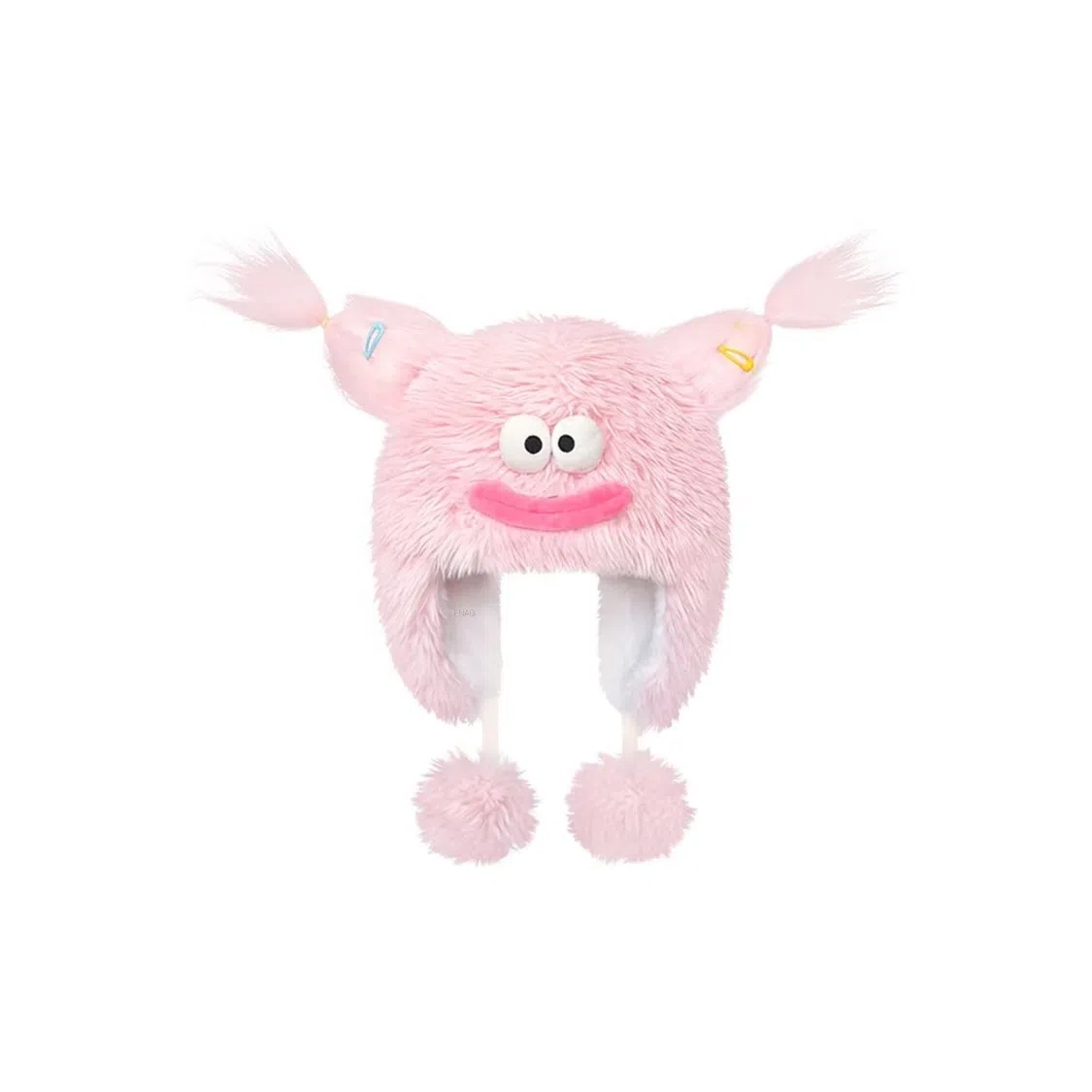 恩僾德 日系可爱大嘴萌丑搞怪保暖护耳显脸小防寒加厚套头潮 聚酯纤维 帽子 男女同款情侣款