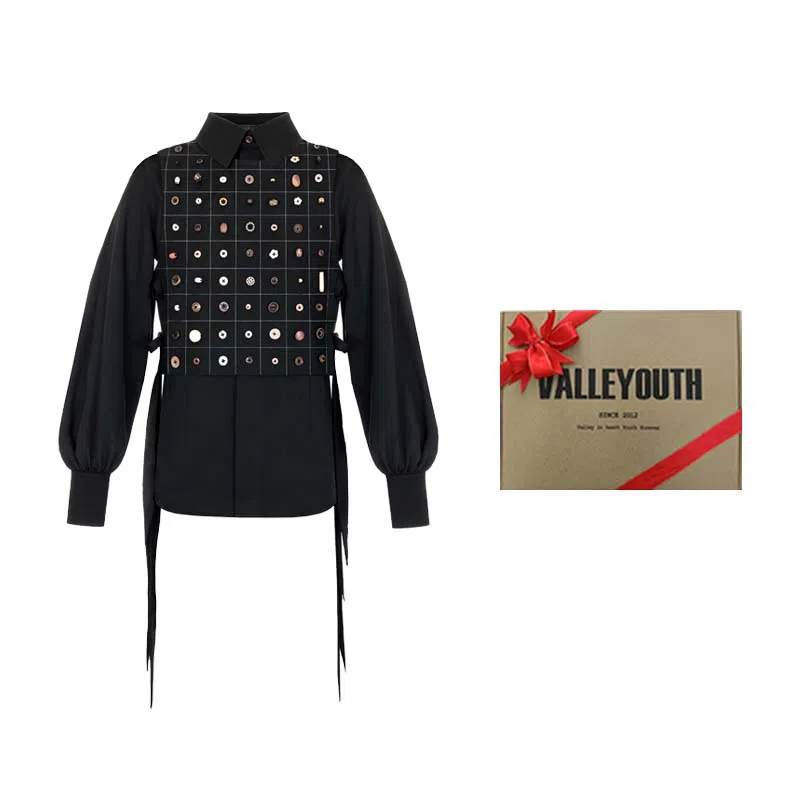 VALLEYOUTH Vintage Button Vest Set