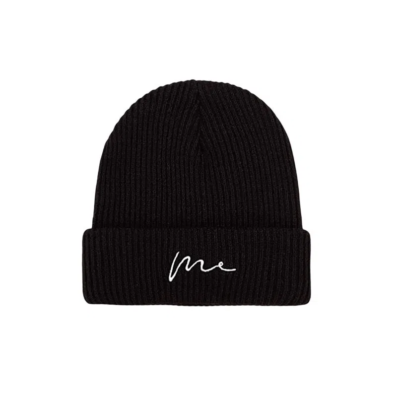 艾佳微 复古休闲时尚百搭毛线秋冬通勤保暖针织帽护耳套头帽户外防风防寒帽潮 腈纶 绒线帽 男女同款情侣款