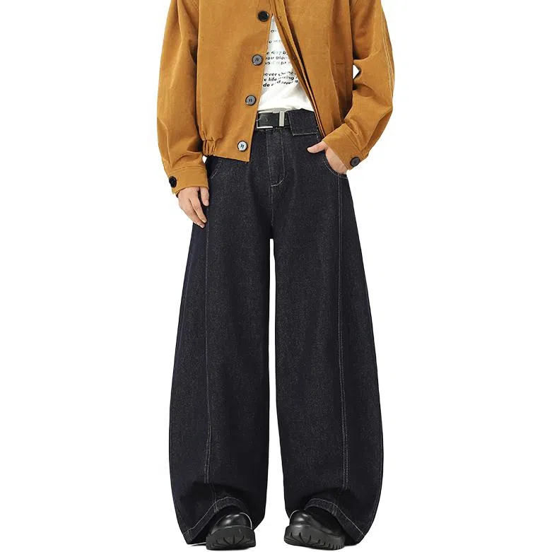 Qianjinniu Classic Loose Flared Jeans