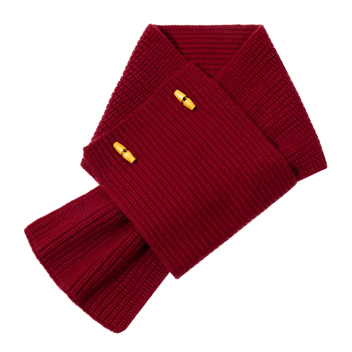 Yimi Huasha Vintage Toggle Wool Neck Warmer