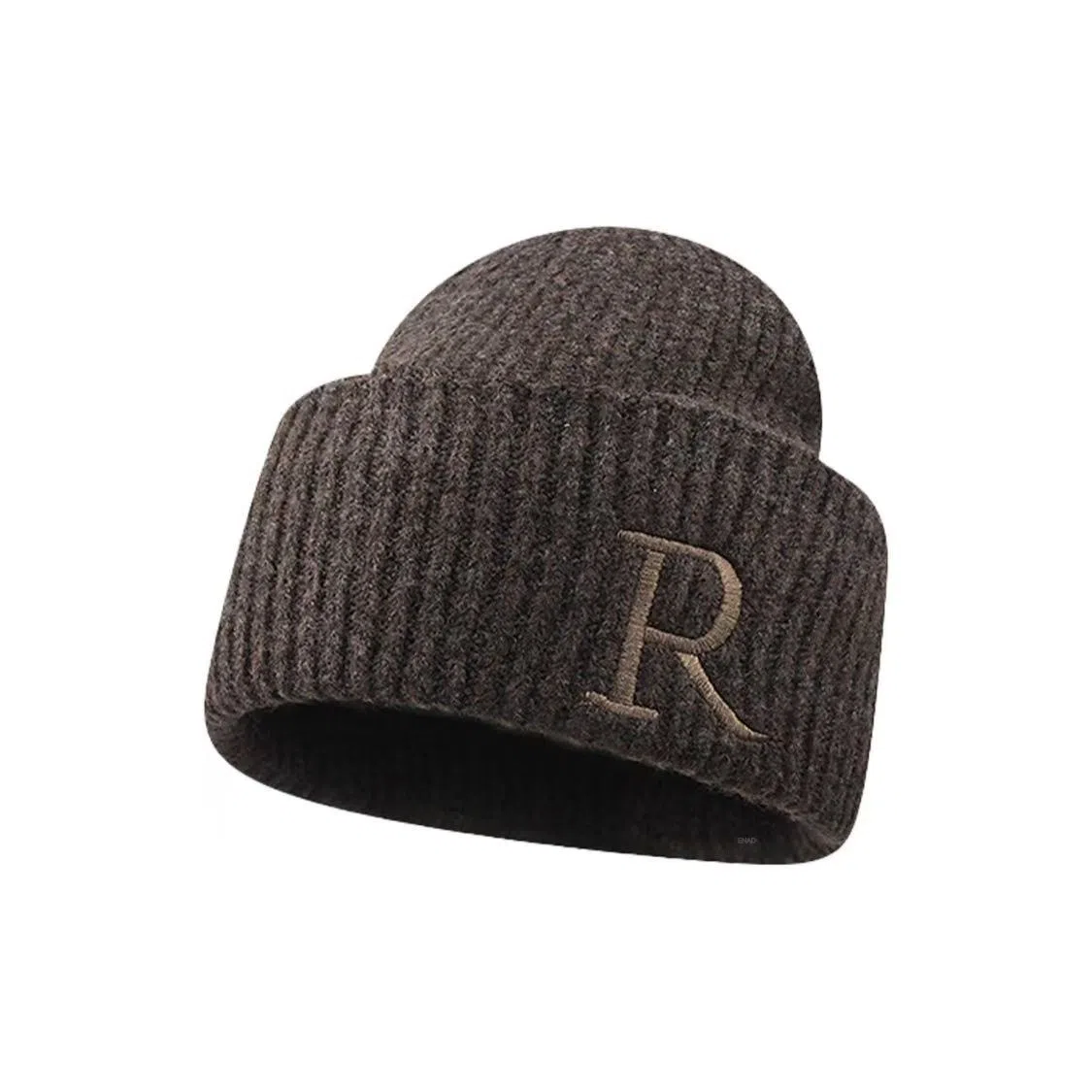 恩僾德 奶呼呼帽子女堆堆小众高颜值秋冬季加厚百搭冷帽大头围保暖显脸小针织 腈纶 绒线帽 男女同款情侣款