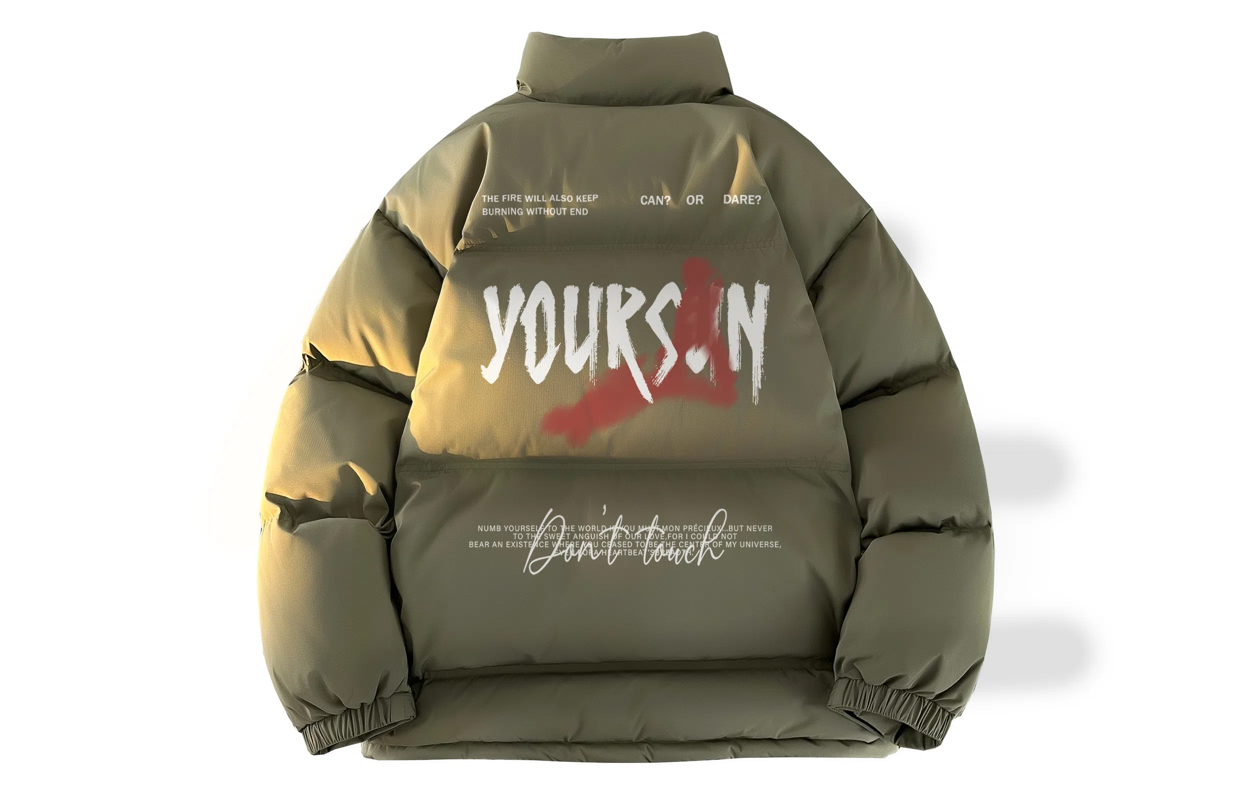 Yiershuang Outdoor Graffiti Down Jacket