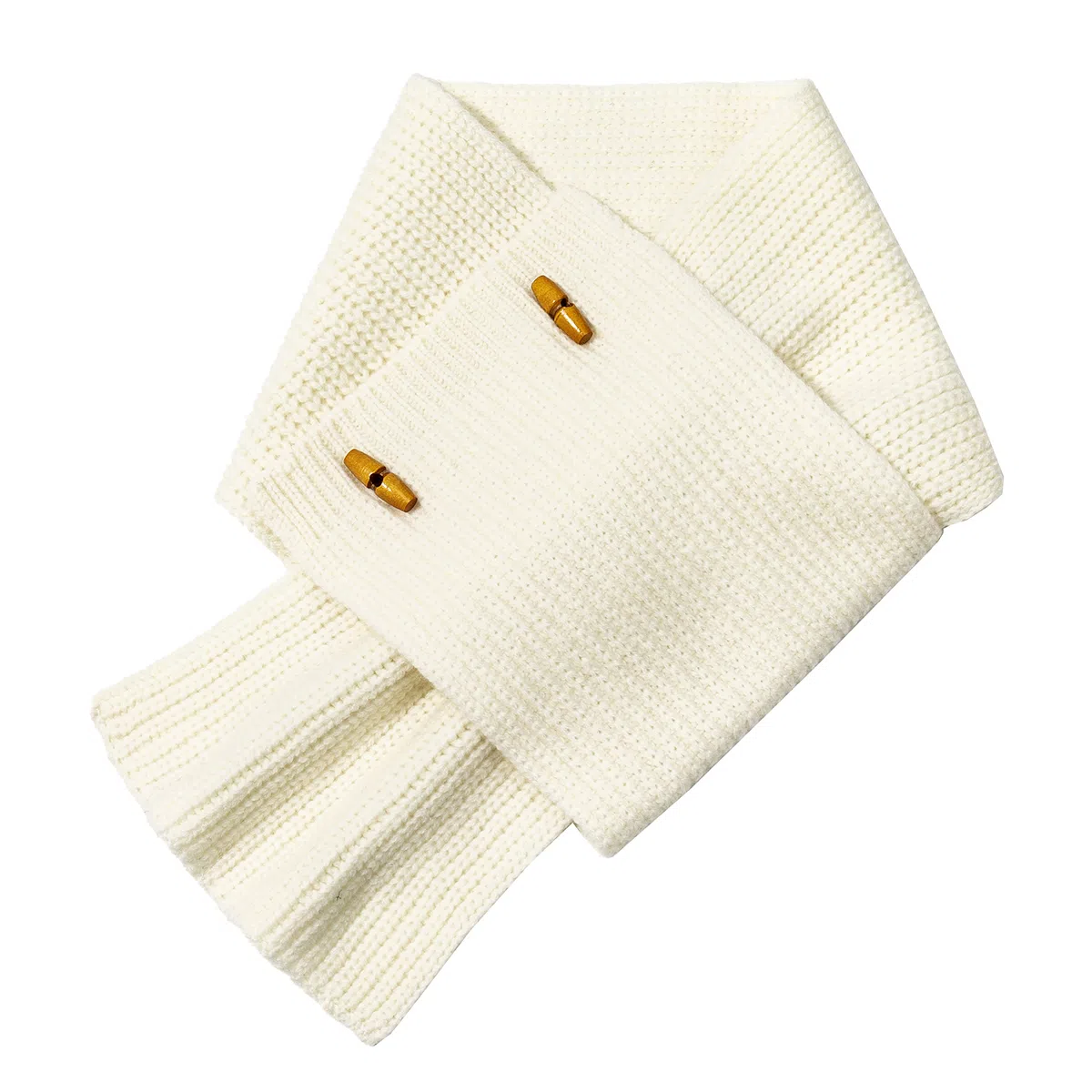 Yimi Huasha Vintage Toggle Wool Neck Warmer