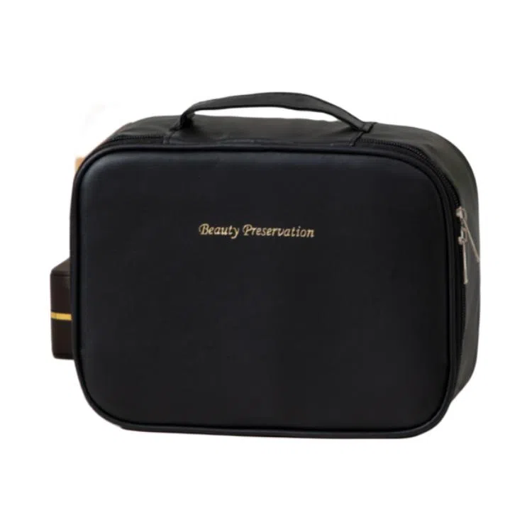 馨枕居  高级感化妆包大容量三合一多功能小众設計分区收纳包便携式化妆箱