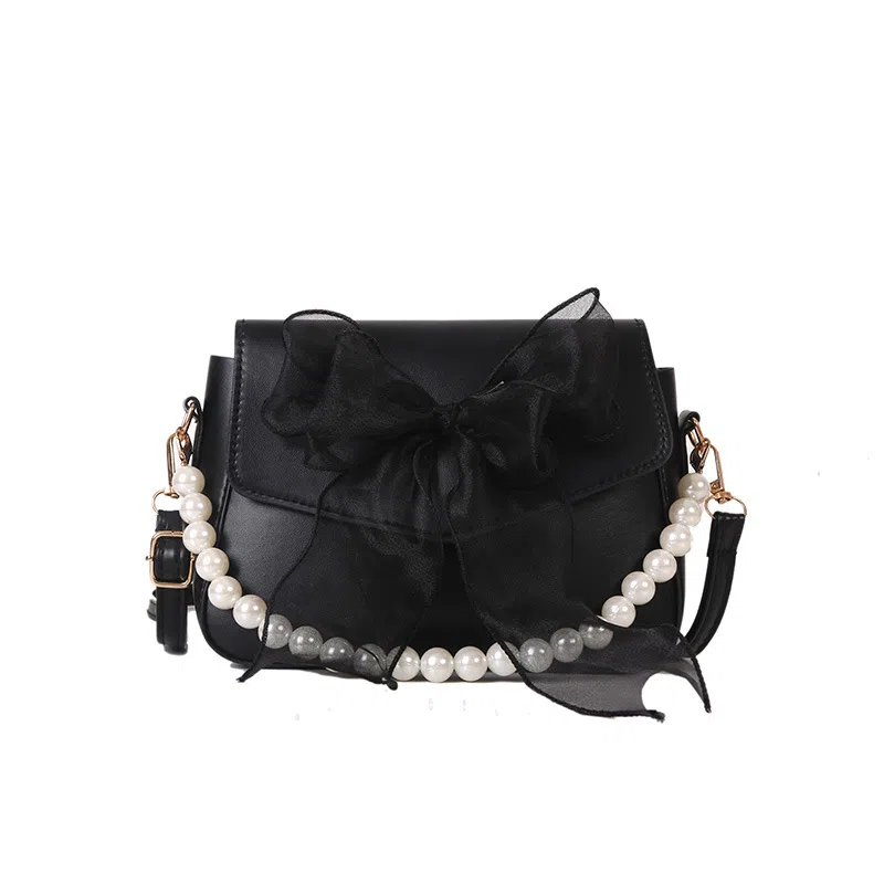 wiersaam Bow Pearl Chain Bag