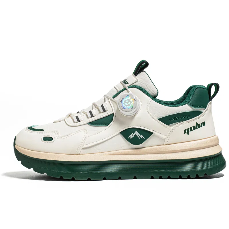 复古港风旋钮设计厚底增高时尚百搭户外运动日常通勤阿甘鞋 老爹鞋 男款