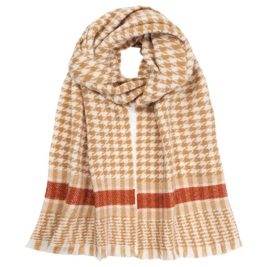 一米画纱 温暖柔软优雅舒适日式暖糯厚实色织格细腻亲肤保暖披肩青春洋气时尚 绵羊毛 绒线围巾 女款