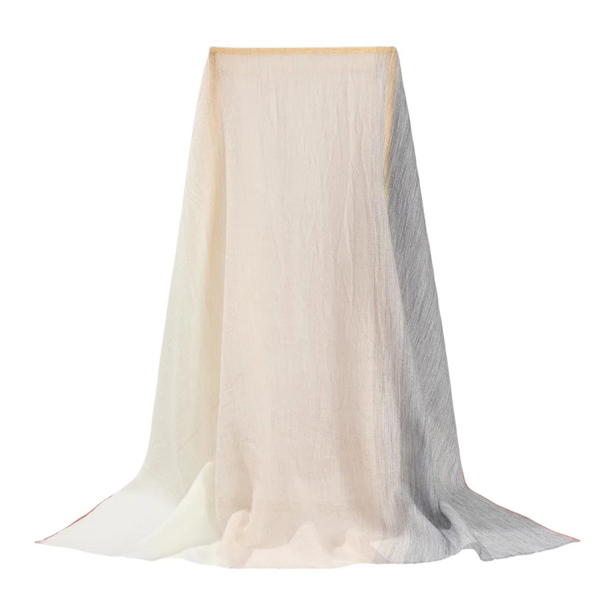 一米画纱 轻盈柔软舒适优雅时尚水溶色织格空调披肩户外保暖 绵羊毛 绒线围巾 女款