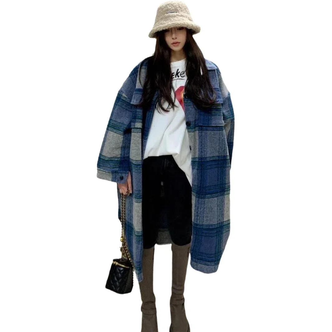 纤丝鸟 时尚潮流百搭长袖大衣 女款