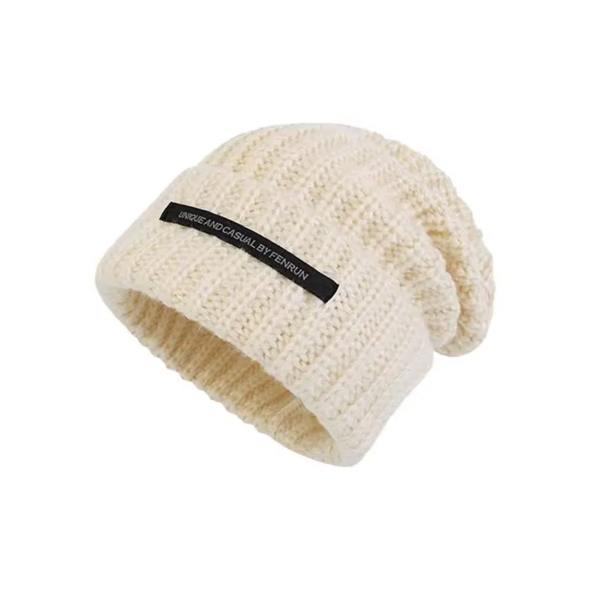 恩僾德 大头围保暖堆堆帽防寒宽松出行加厚显脸小户外冷帽 腈纶 绒线帽 男女同款情侣款