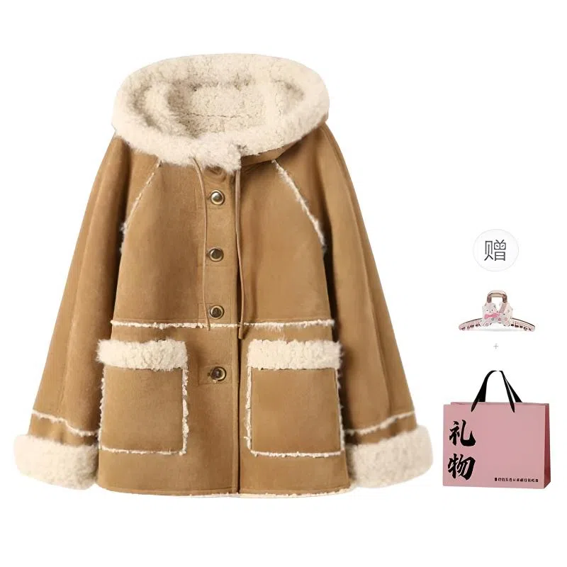 柏黛妃 简约舒适休闲长袖棉服 女款