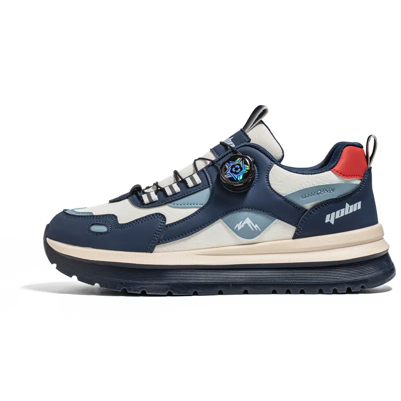 复古港风旋钮设计厚底增高时尚百搭户外运动日常通勤阿甘鞋 老爹鞋 男款