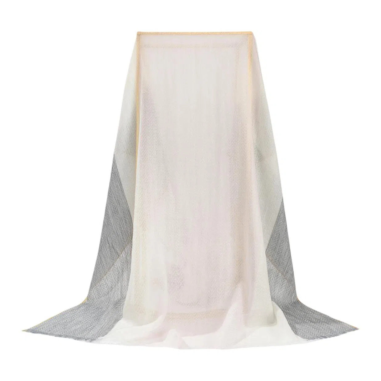 一米画纱 轻盈柔软舒适优雅时尚水溶色织格空调披肩户外保暖 绵羊毛 绒线围巾 女款