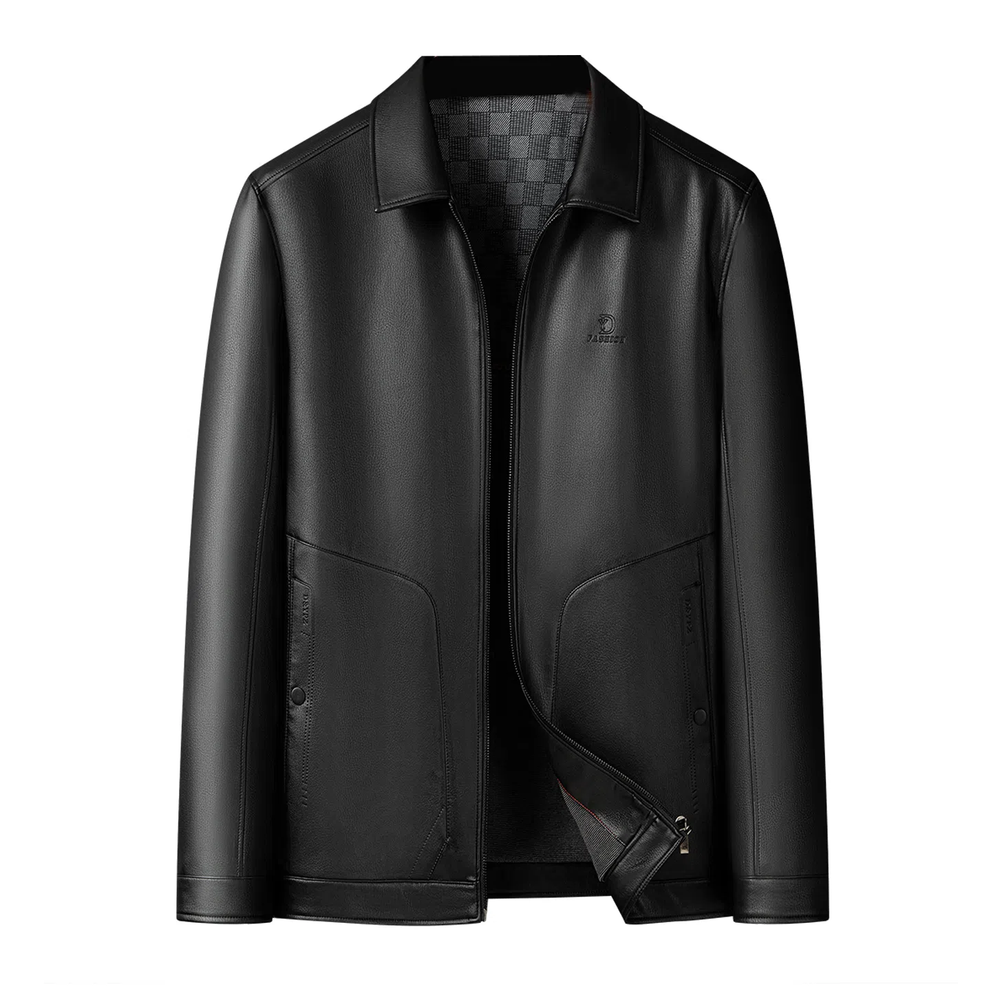 百胜狐 大码男装皮衣 男款