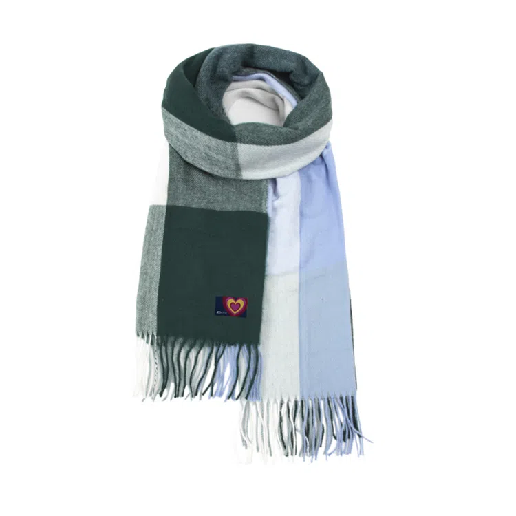 红豆 高品质百搭柔软时尚简约礼盒装 定制卡片代写 涤纶 绒线围巾 男女同款情侣款