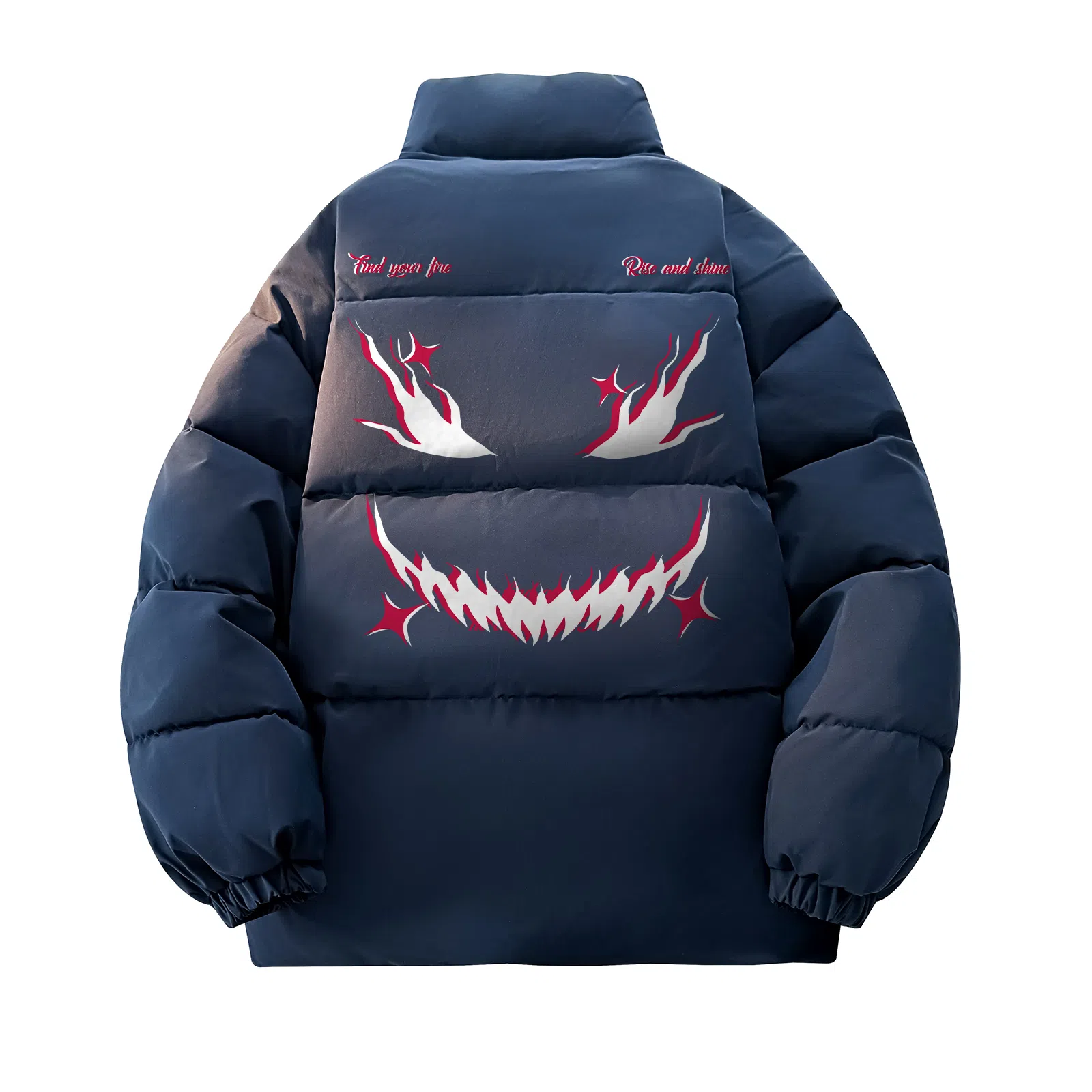 JHCZC Vintage Demon Logo Puffer Jacket