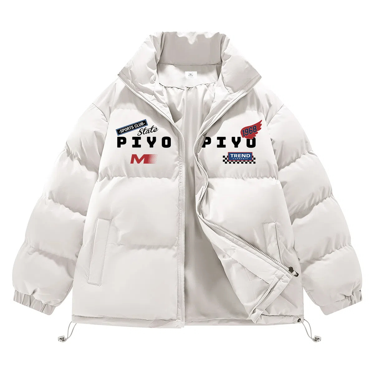 PIYOPIYO Racing Logo Puffer Jacket