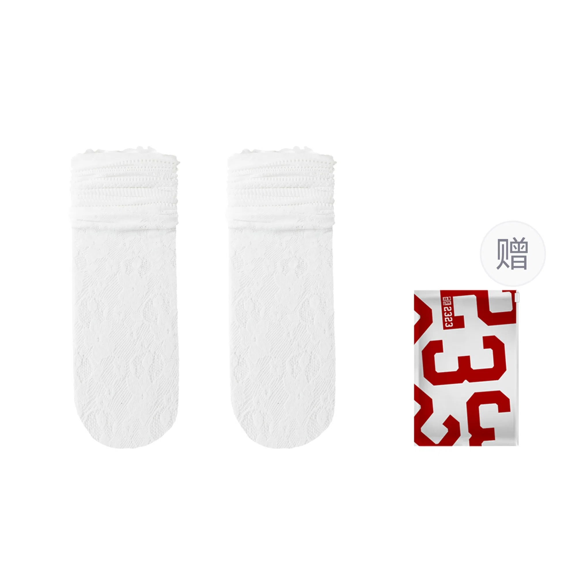 二三二三 少女心蕾丝透气甜美日系休闲袜亲肤柔软舒适吸汗排湿防滑防臭高弹袜口不勒脚柔顺透气不闷堆堆袜通勤百搭出行中筒袜 女款